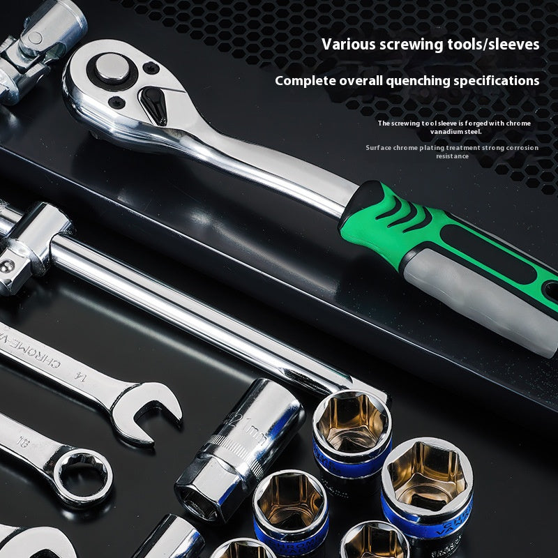 121Piece Industrial Grade Tool Set High Quality Multi Function Home Auto Repair Kit