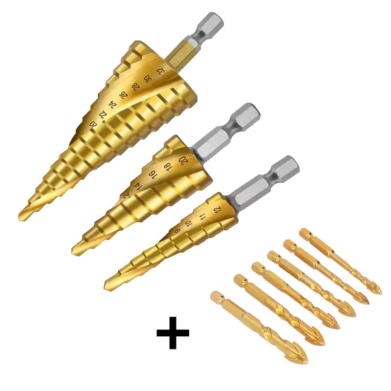 🔥🔥Titanium Step Drill Bit Set🔥🔥