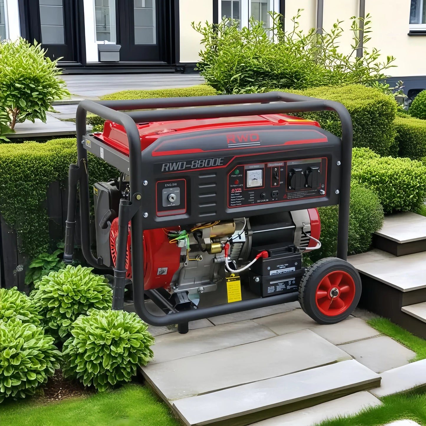 Hot selling high performance 7KW gasoline generator, portable camping, home gasoline generator
