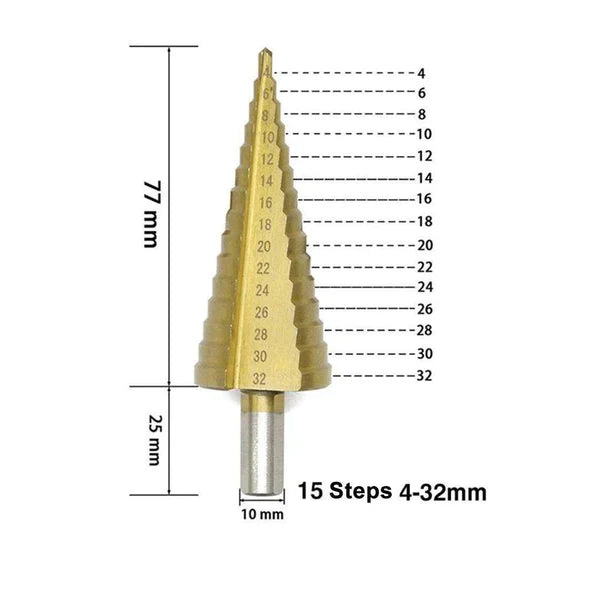🔥🔥Titanium Step Drill Bit Set🔥🔥