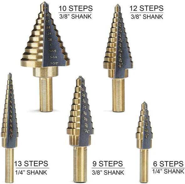 🔥🔥Titanium Step Drill Bit Set🔥🔥