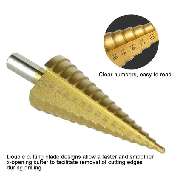 🔥🔥Titanium Step Drill Bit Set🔥🔥