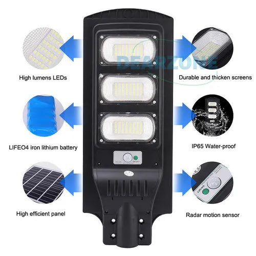 Outdoor Solar Lights Energy Saving Stable Current Polysilicon