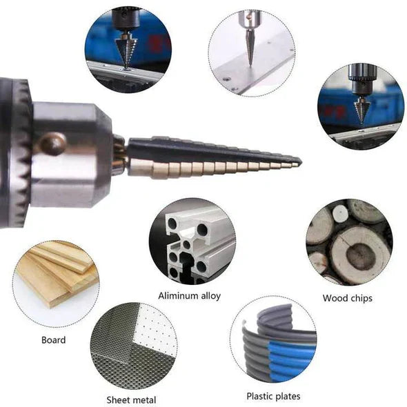 🔥🔥Titanium Step Drill Bit Set🔥🔥