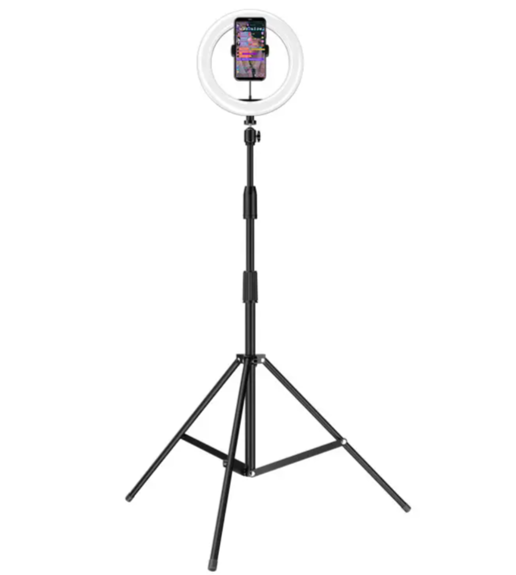 360 adjustable professional led ring light retractable mobile phone stands