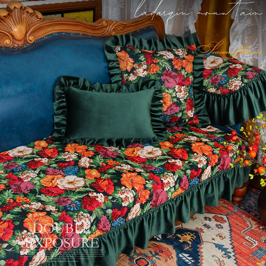 Modern living room cover sofa jacquard fabric large sofa cover