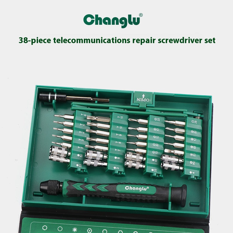 38 - Piece Telecommunication Maintenance Precision Screwdriver Set