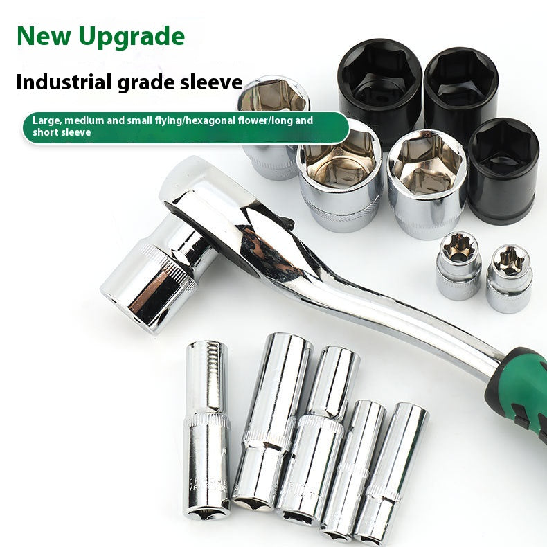 216Piece Multi Function Socket Wrench Set  Ratchet  Hand Tools for Car  Home Repairs
