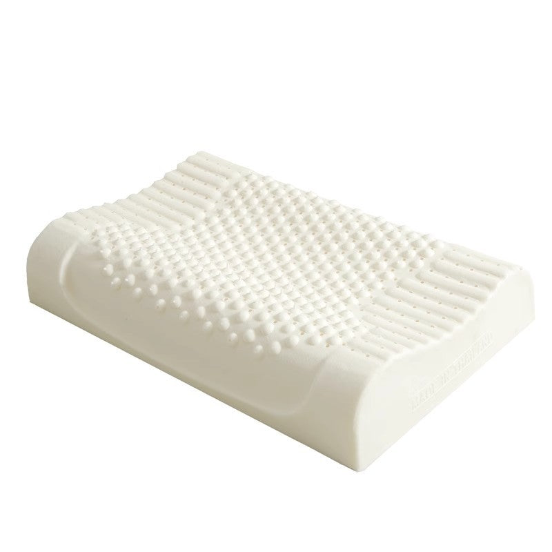 Thai Natural Latex Pillow Orthopedic Neck Support High Low Massage Contours
