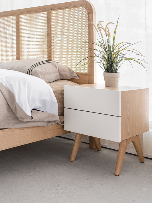 🎄50% Christmas special 🎄Nordic Luxury Bedside Table – Minimalist Design with Practical Storage, Perfect for Elegant Bedrooms!