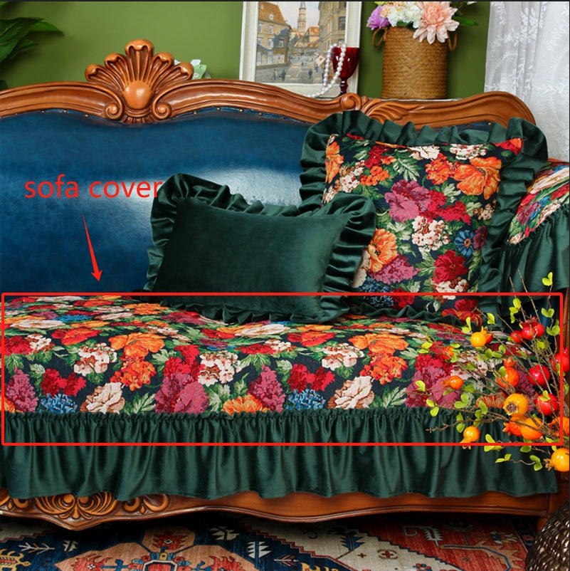 Modern living room cover sofa jacquard fabric large sofa cover