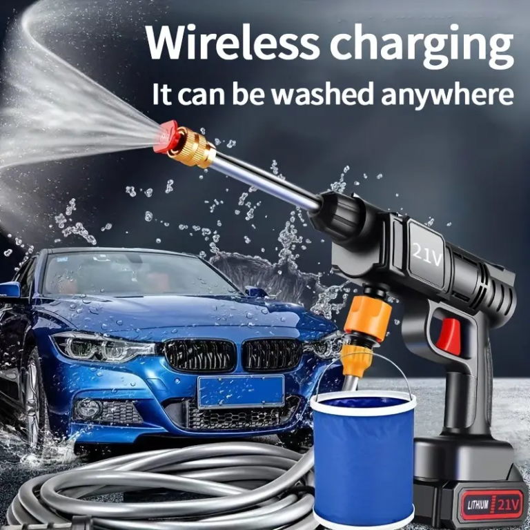 Car Washing Machine Water Spray Gun Car Wash Wireless Lithium Battery Portable High Pressure Car Washer