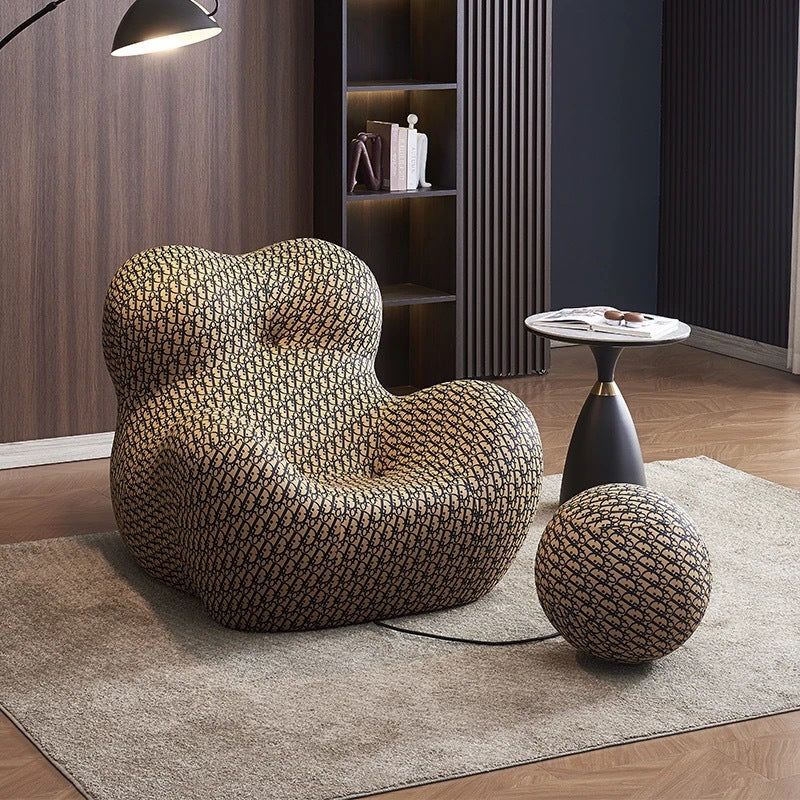 Luxury Designer Hug Lounge Chair – Creative Lazy Single Seat for Relaxation