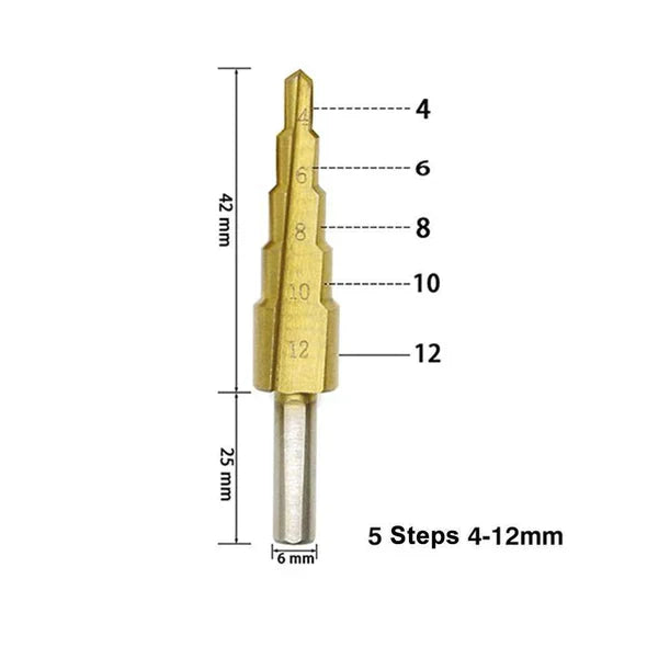 🔥🔥Titanium Step Drill Bit Set🔥🔥