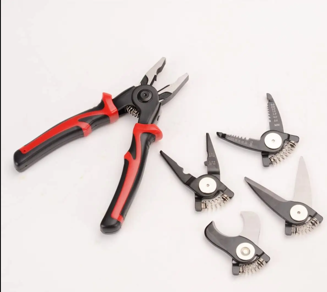 Multi-purpose tool multi-function pliers head changing tool set
